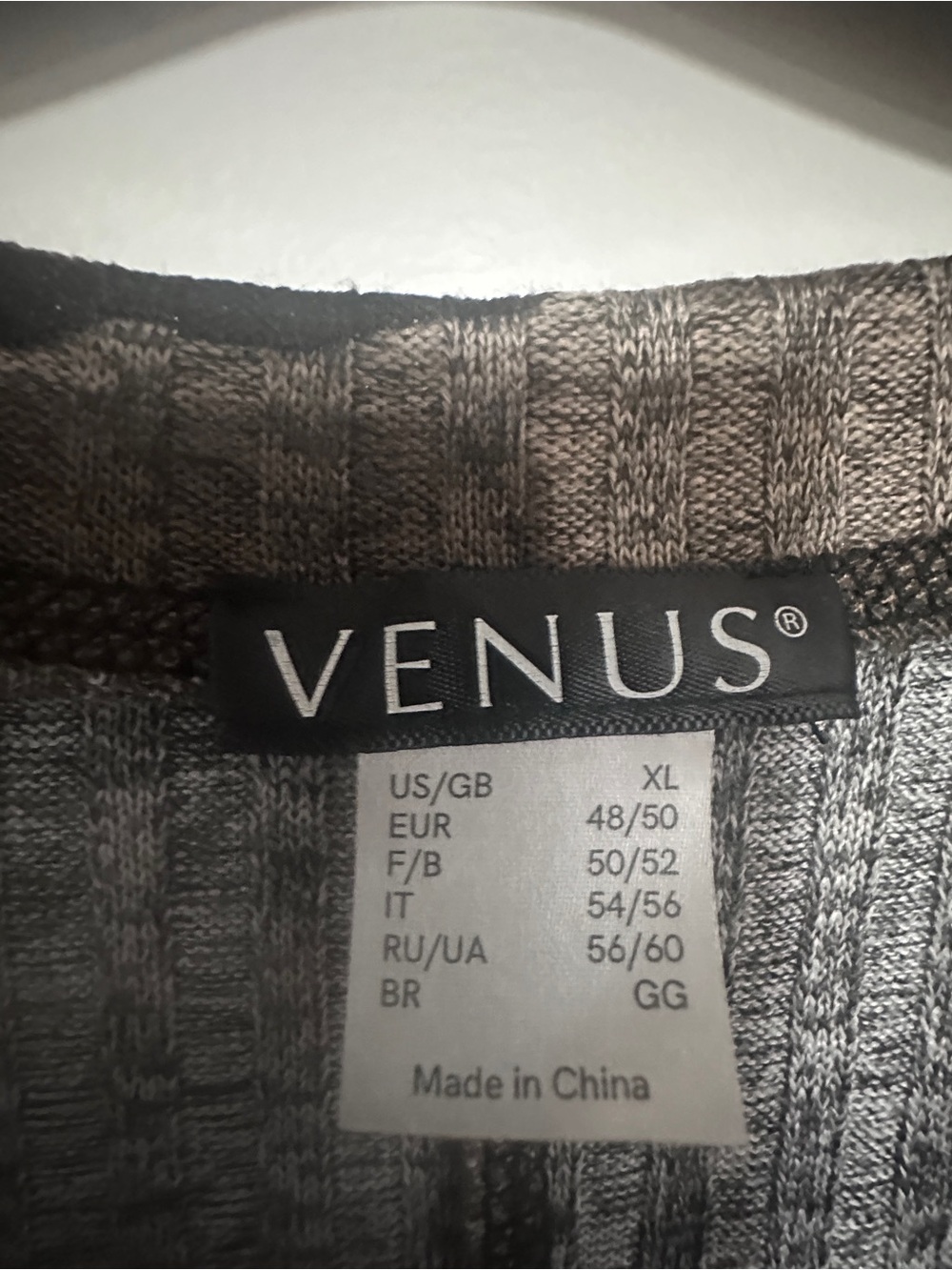 Venus Olive Camo Lace-Up Ribbed Long Sleeve Top XL - Picture 5 of 5
